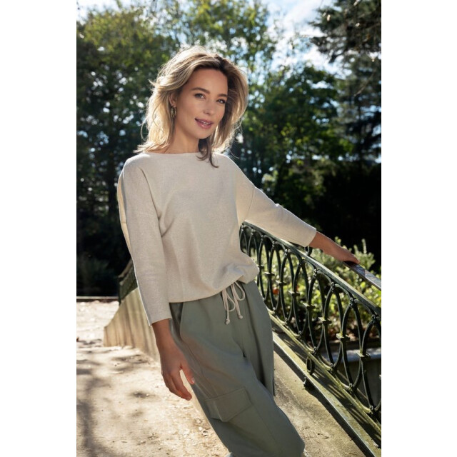 Elvira Collections Blouse meave olijf 4319.22.0006 large