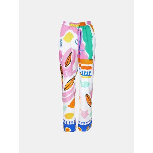 Mucho Gusto ® broek firenze geverfde kleurrijke print MUCHO GUSTO® Broek Firenze Geverfde Kleurrijke print large