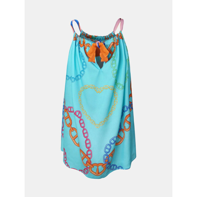 Mucho Gusto ® top dubai turquoise ketting hartenprint MUCHO GUSTO® Top Dubai Turquoise Ketting Hartenprint large
