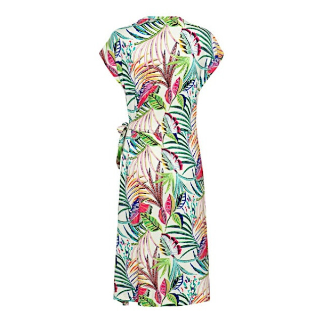 &Co Woman &co women jurk lizzy multi leaf ecru Lizzy multi leaf - Ecru large