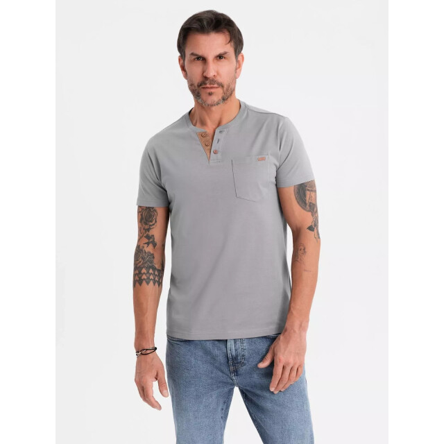 Ombre Italian style poloshirt heren suéde - italianstyle OM-0206-1-1-1 large