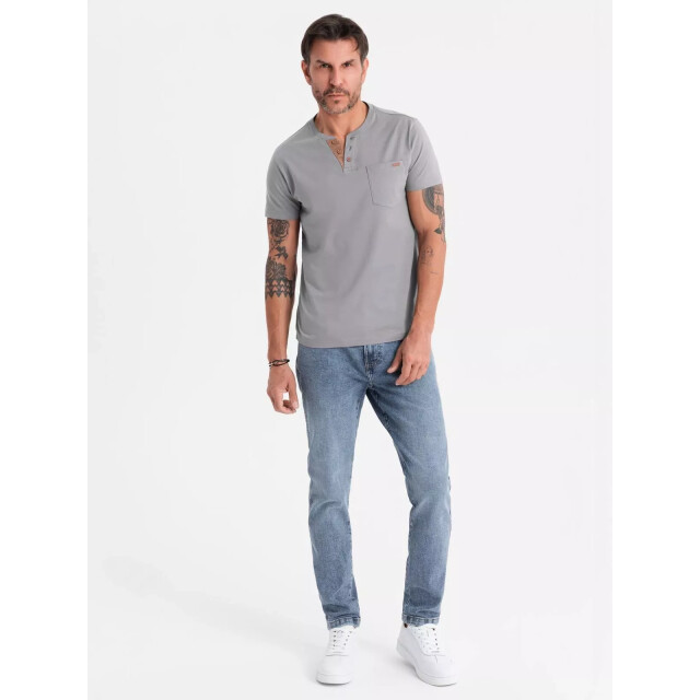 Ombre Italian style poloshirt heren suéde - italianstyle OM-0206-1-1-1 large