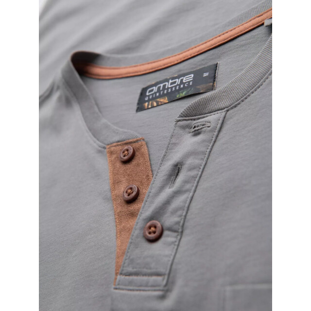 Ombre Italian style poloshirt heren suéde - italianstyle OM-0206-1-1-1 large