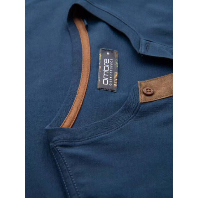 Ombre Italian style poloshirt heren suéde - italianstyle OM-0206-1-1 large