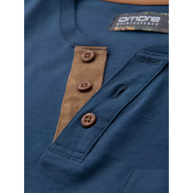 Ombre Italian style poloshirt heren suéde - italianstyle OM-0206-1-1 large
