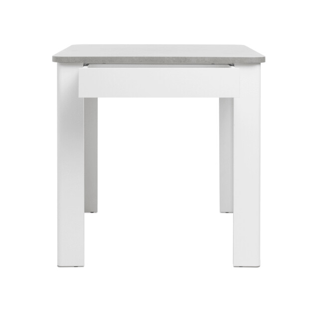 CaliCosy Eettafel met afgeronde hoeken en 1 lade zonder handgreep, 80 cm oslo 3202274 large