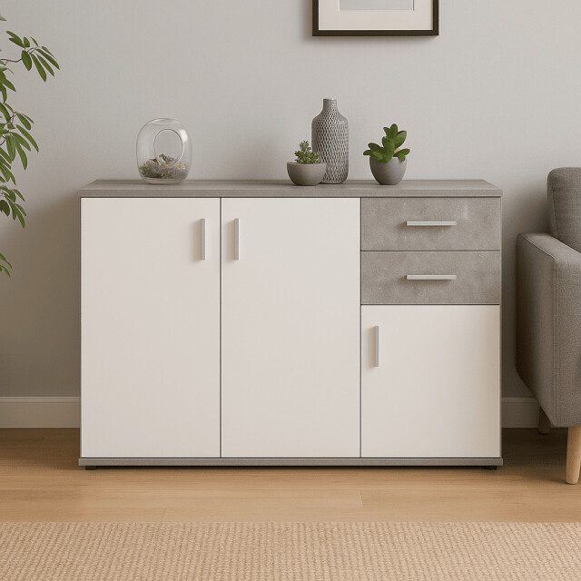 CaliCosy Ladekast met 3 deuren en 2 laden l120.5cm albi 2931867 large