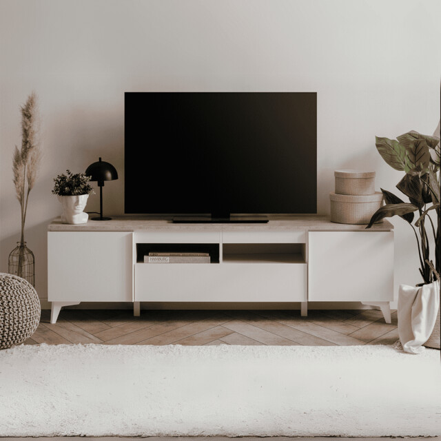 CaliCosy Tv-meubel 2 deuren 1 lade l177 cm bertrix 2937549 large
