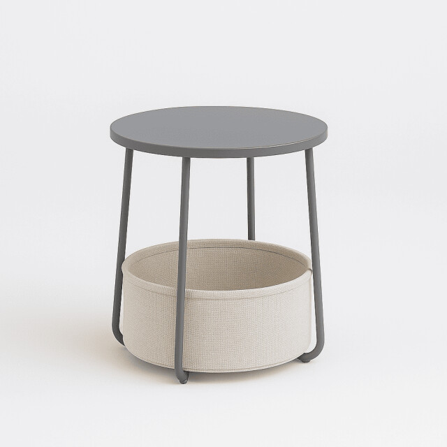 CaliCosy Bijzettafel met opbergmand rond h51 cm 2936734 large