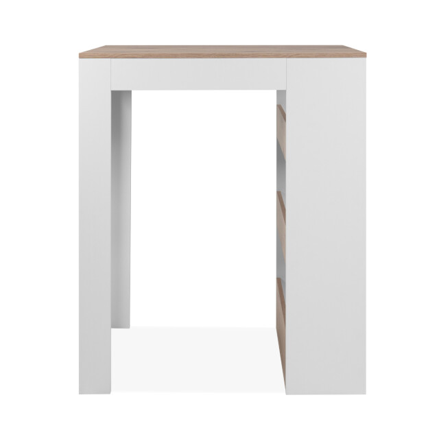 CaliCosy Eettafel met 3 opbergplanken, decor viking-eik en wit, 92 cm tampa 3202273 large