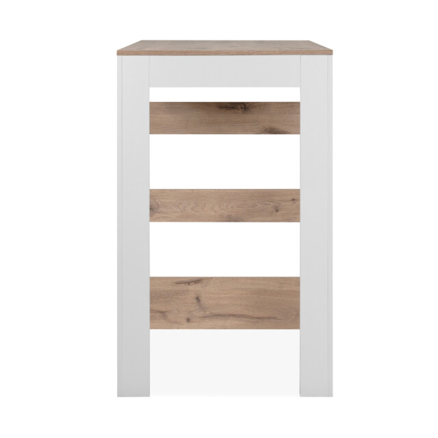CaliCosy Eettafel met 3 opbergplanken, decor viking-eik en wit, 92 cm tampa 3202273 large