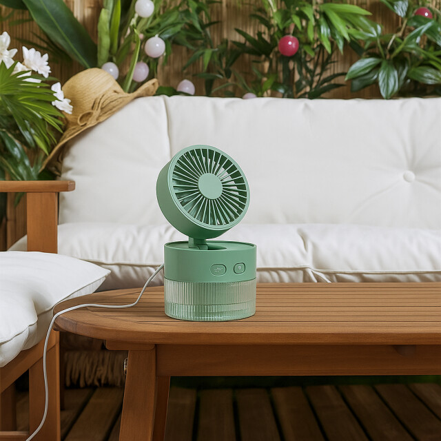Casa di Elturo Usb ventilator met vernevelaar en led 400 ml 3202093 large