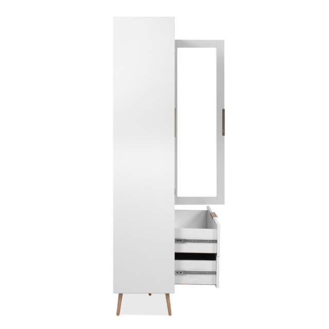 CaliCosy Hoog dressoir met 2 glazen deuren, 2 lades en 6 legplanken binnenin, 90 cm 3202269 large