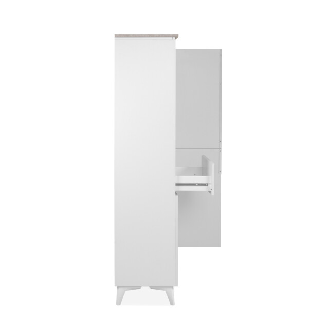 CaliCosy Hoog dressoir met 3 deuren, 3 legplanken, 1 lade en 2 open vakken, decor 3202265 large