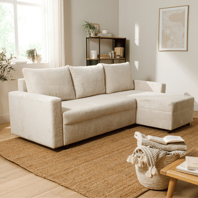 CaliCosy Kopie van wandrek met 4 niveaus in houtdecor met zwarte metalen zijkanten - 3202268 large