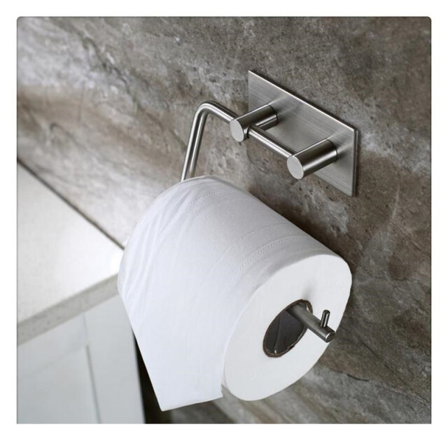 Xivada Wc rolhouder mara rvs zelfklevend 3m tape - 3193570 large
