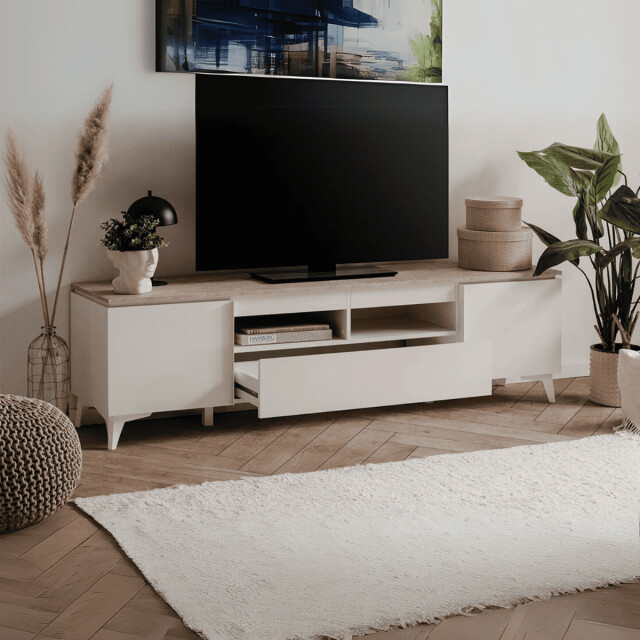 CaliCosy Tv-meubel 2 deuren 1 lade l177 cm bertrix 2937549 large