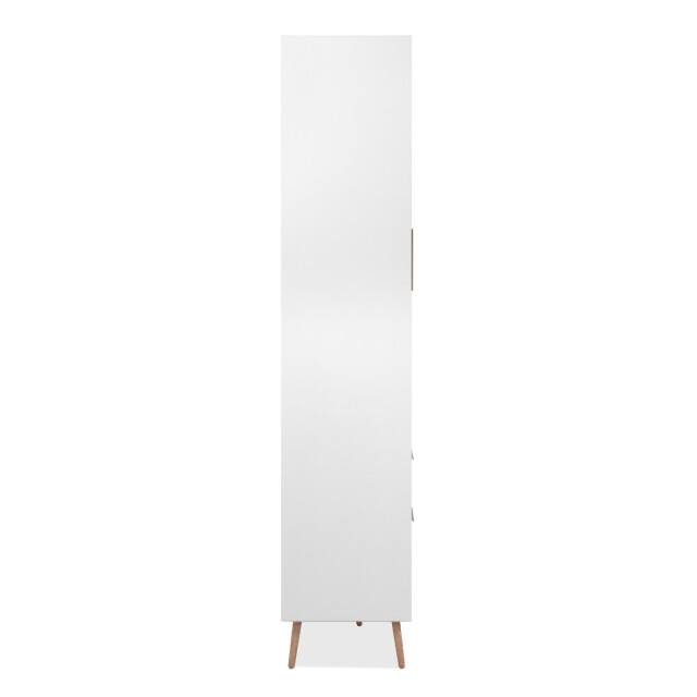 CaliCosy Hoog dressoir met 2 glazen deuren, 2 lades en 6 legplanken binnenin, 90 cm 3202269 large