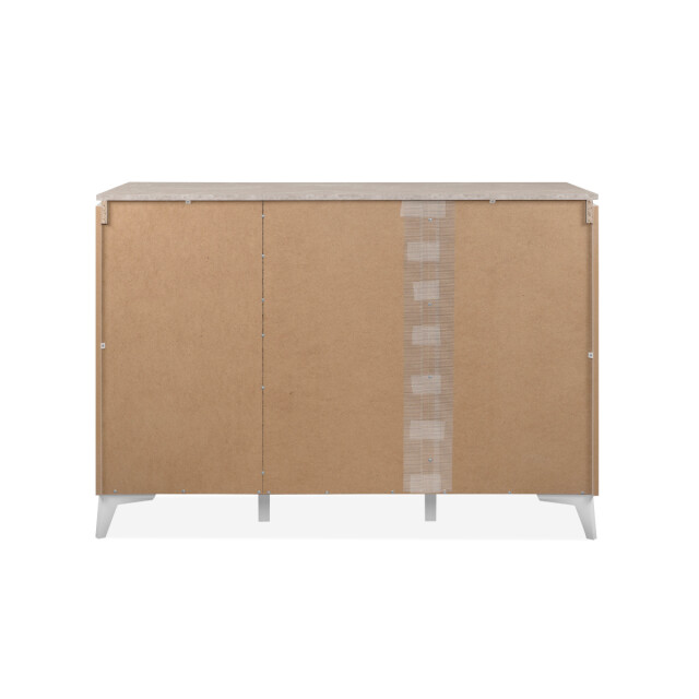CaliCosy Commode met 2 deuren en 3 lades, decor travertin en wit, 133 cm bertrix 3202263 large