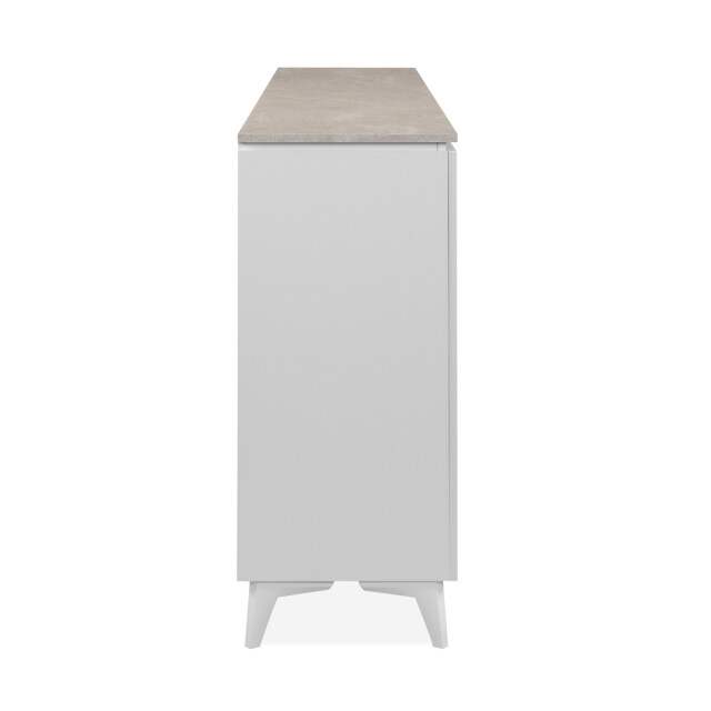 CaliCosy Dressoir met 3 deuren en 3 lades, decor travertin en wit, 177 cm bertrix 3202264 large