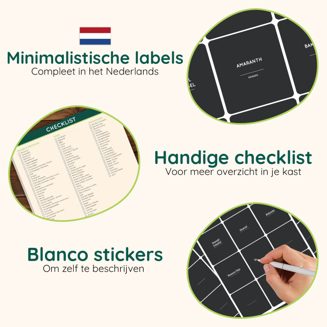 Xivada Keukenlabels kruiden labels nederlands - 3195778 large