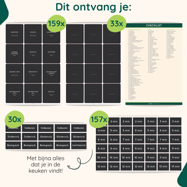 Xivada Keukenlabels kruiden labels nederlands - 3195778 large