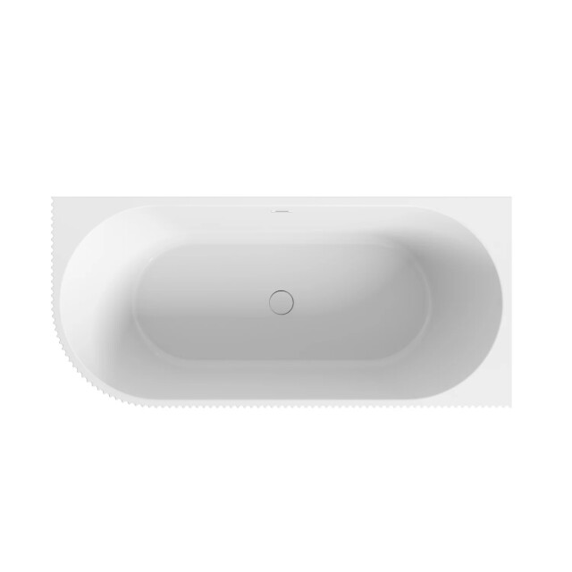 Badplaats Ligbad havana 170 x 80 x 58 cm half vrijstaand bad hoogglans 3202078 large