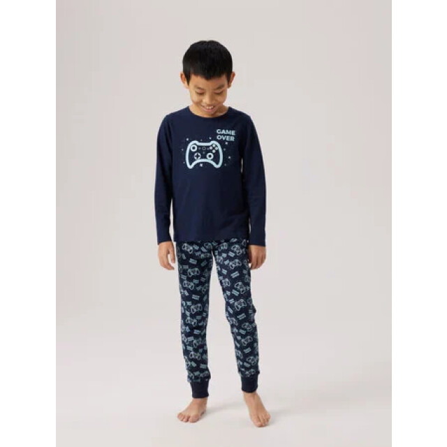 Name It Zomer pyjama jongens - nkmnightset 13241989-4737372-Dark Sapphire-NOOS large