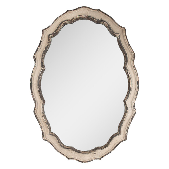Clayre & Eef Spiegel 52x3x75 cm bruin hout glas wandspiegel 2649645 large