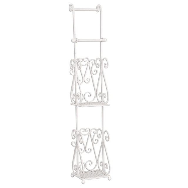 Clayre & Eef Wc rol houder 17x17x97 cm ijzer rechthoek toiletrolhouder 1251017 large