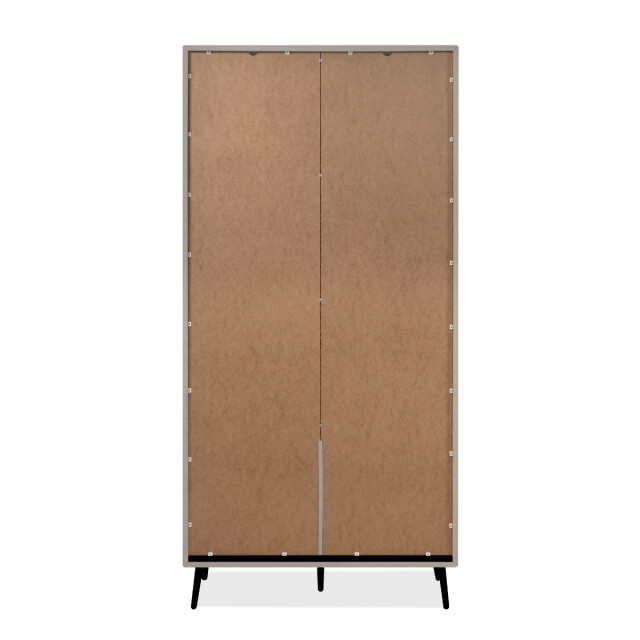 CaliCosy Hoog dressoir met 2 glazen deuren, 2 lades en 6 legplanken binnenin, 90 cm 3202270 large