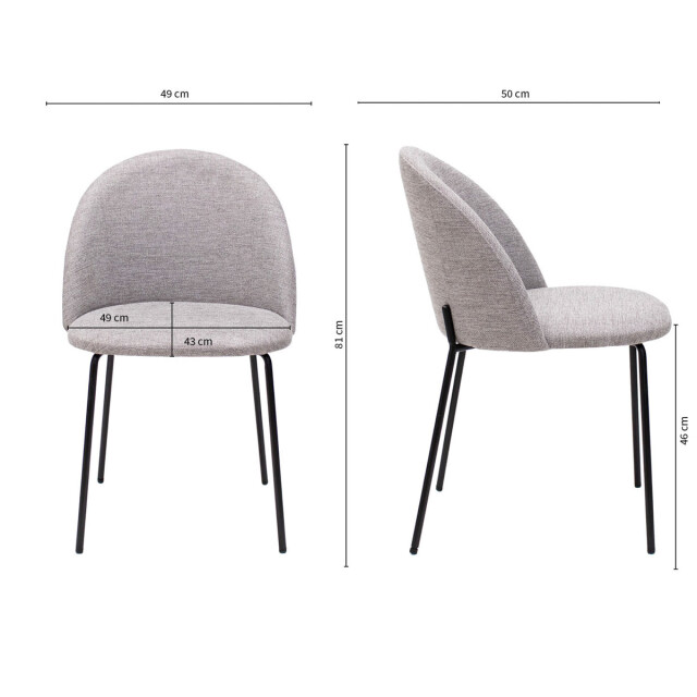 Kick Collection Kick eetkamerstoel noa - 1912697 large