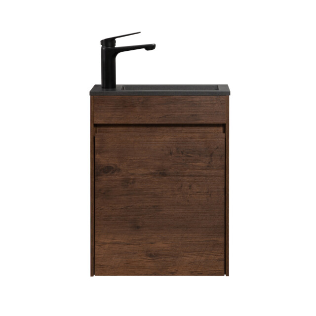 Badplaats Toiletmeubel sinta 40 x 22 cm walnoot bruin fonteinmeubel met 3202079 large