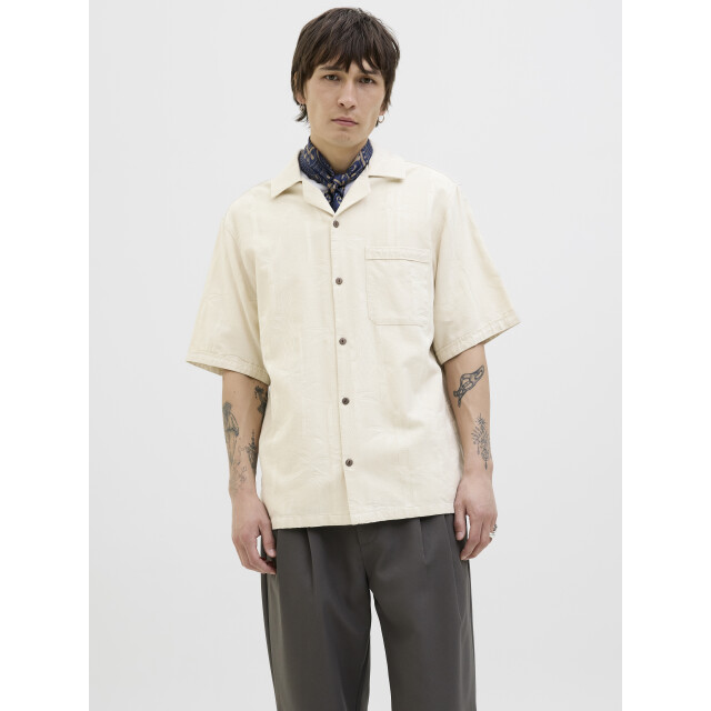 Jack & Jones Jprbluluke jacquard resort s/s shir 12278763 large