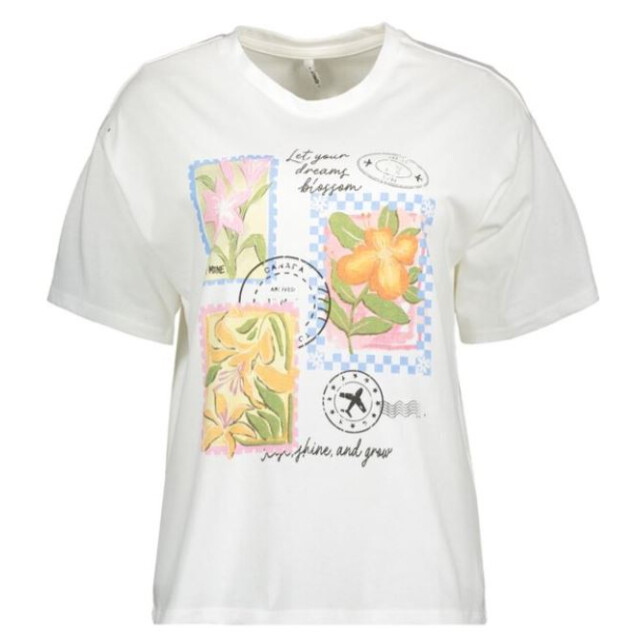 Only Onlmaya flower s/s tee box jrs 15367841 large
