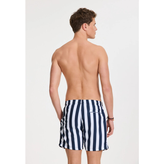 Shiwi Heren zwemshort broad stripe donkerblauw/wit 1441100200-6857 large