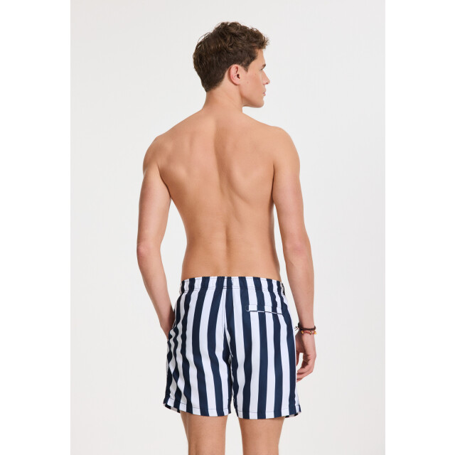 Shiwi Heren zwemshort broad stripe donkerblauw/wit 1441100200-6857 large