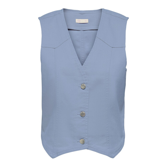 Jacqueline de Yong Jdyclaudia sl waistcoat dnm blue denim 4250.35.0002 large