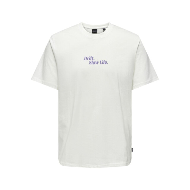 Only & Sons Onskye reg photo ss tee off-white 5339.02.0016 large