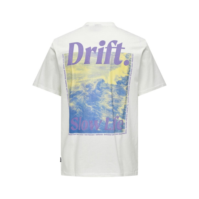 Only & Sons Onskye reg photo ss tee off-white 5339.02.0016 large