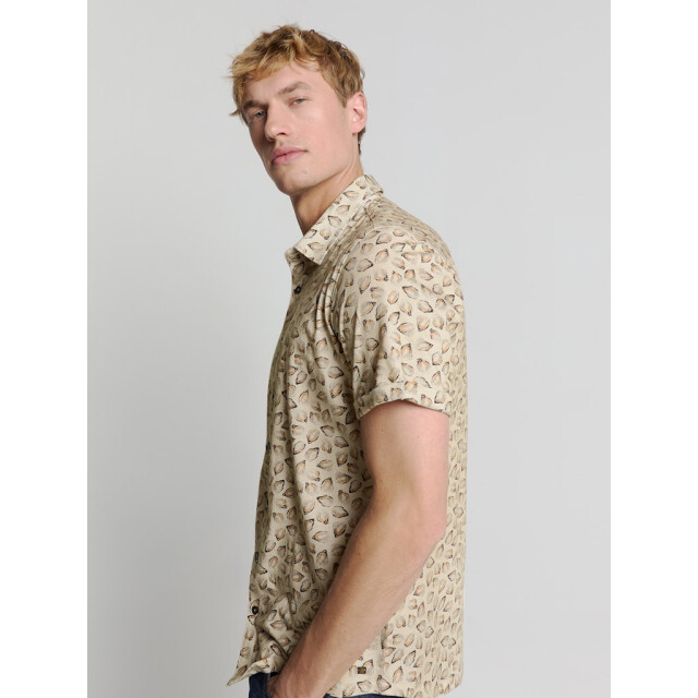 No Excess Shirt short sleeve jersey allover printed zand dessin 5319.06.0018 large