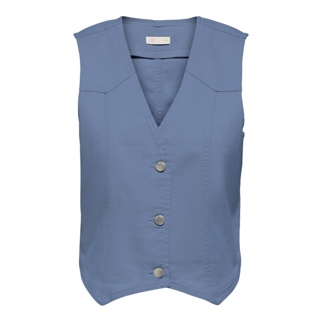 Jacqueline de Yong Jdyclaudia sl waistcoat dnm blue denim 4250.35.0001 large