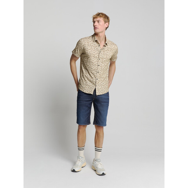 No Excess Shirt short sleeve jersey allover printed zand dessin 5319.06.0018 large