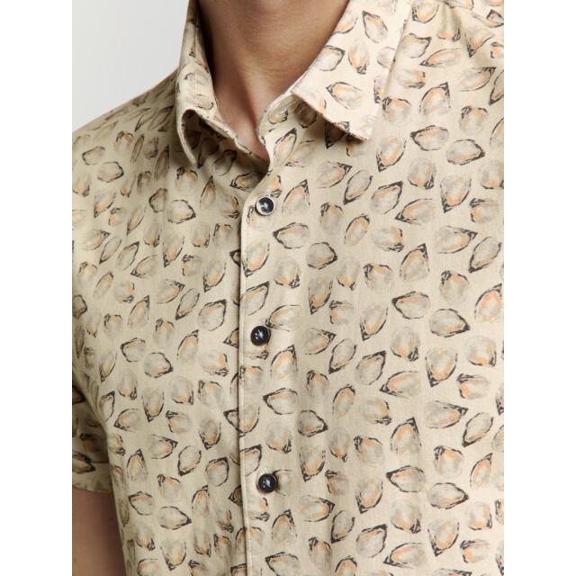 No Excess Shirt short sleeve jersey allover printed zand dessin 5319.06.0018 large
