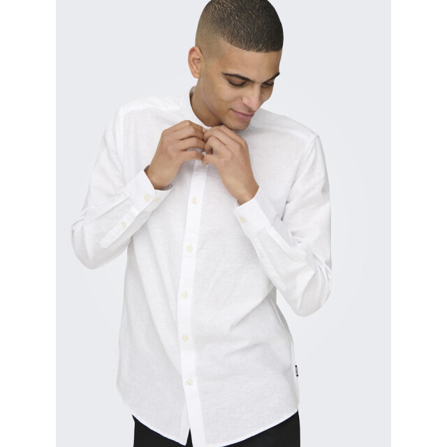 Only & Sons Onscaiden life ls solid linen mao n - 5319.01.0002 large