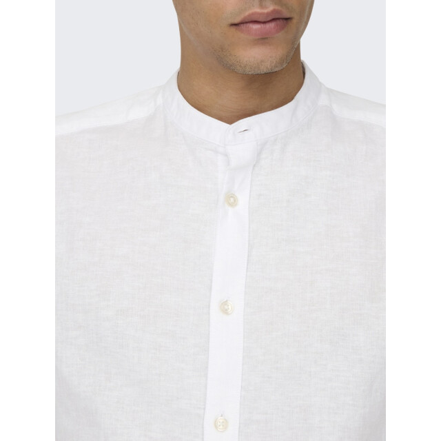 Only & Sons Onscaiden life ls solid linen mao n - 5319.01.0002 large