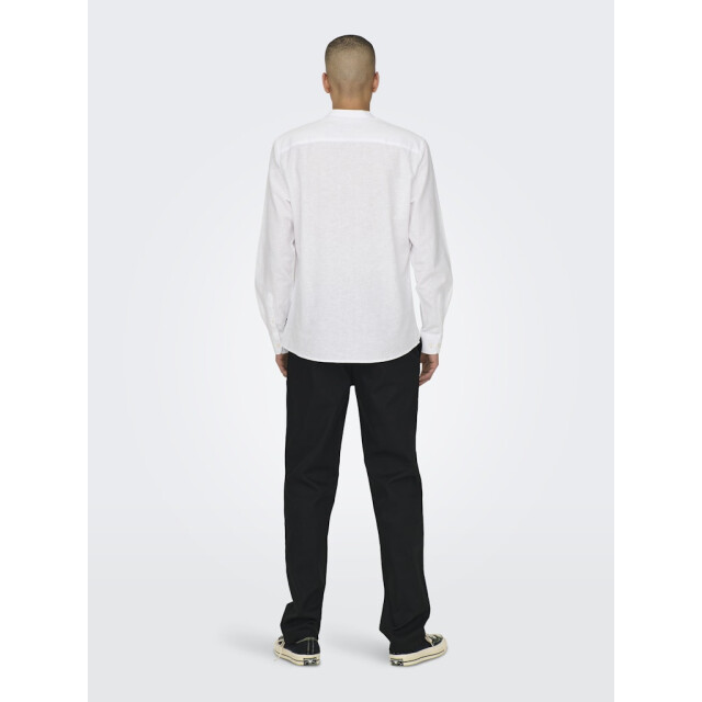 Only & Sons Onscaiden life ls solid linen mao n - 5319.01.0002 large