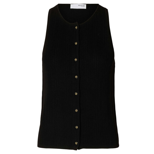 Selected Femme Top zonder mouw 16097536 trixie Selected Femme Black Top zonder mouw 16097536 TRIXIE large