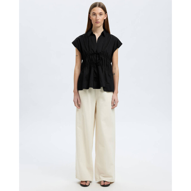 Selected Femme Blouse korte mouw 16097800 fally Selected Femme Black Blouse korte mouw 16097800 FALLY large