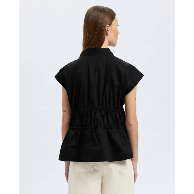 Selected Femme Blouse korte mouw 16097800 fally Selected Femme Black Blouse korte mouw 16097800 FALLY large